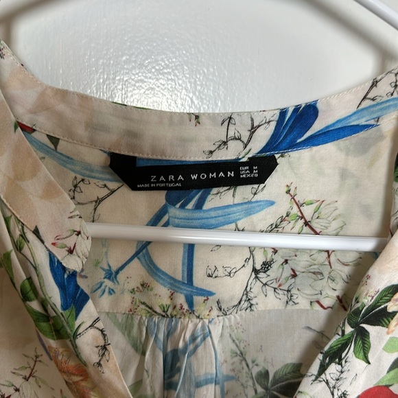 Zara floral print blouse - Picture 3 of 8